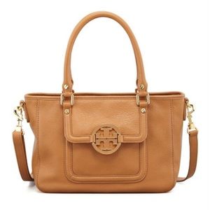Tory Burch Tan Amanda Mini Satchel Handbag